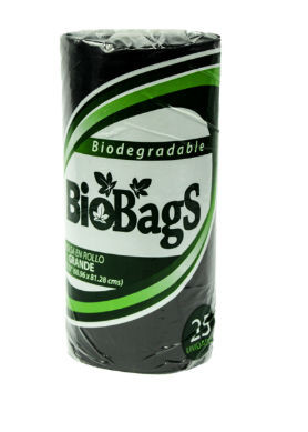 BOLSA GRANDE  NEGRA  ROLLO 25 UNIDADES