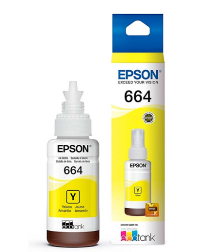 BOTELLA DE TINTA  T664 AMARILLO 70ML