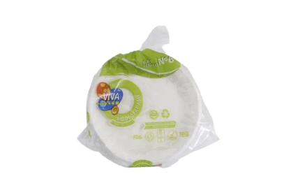 PLATO VIVA BIODEGRADABLE FOAM N.º 6 - 25 UDS