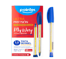 LAPICERO  SEMIGEL  AZUL 1 MM