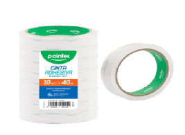 TAPE TRANSPARENTE  3/4" X 48 MT 40 MIC.