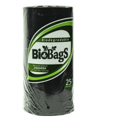 BOLSA JARDINERA NEGRA  ROLLO 25 UNIDADES