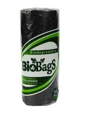 BOLSA  EXTRA GRANDE NEGRA ROLLO 25 UNIDADES