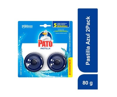 PASTILLA PARA BAÑO PATO AZUL BRISA DE MAR 2 UDS - 80 G