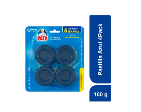 PASTILLA PARA BAÑO PATO AZUL 4UDS - 160G