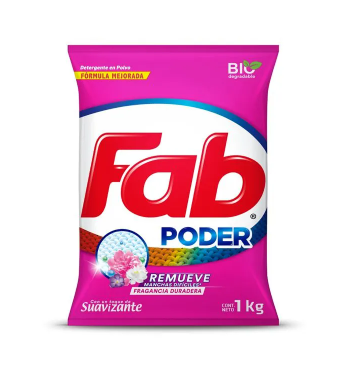   DETERGENTE POLVO FLORES AMORES TOQUE SUAVIZANTE FAB