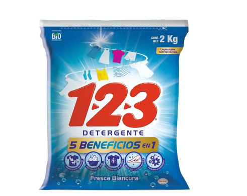 DETERGENTE POLVO FRESCA BLANCURA 1-2-3