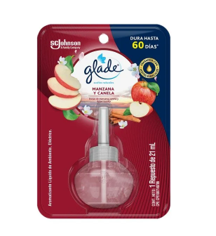 AROMATIZANTE GLADE ACEITES NATURALES REPUESTO MANZANA CANELA - 21 ML