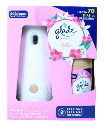 AROMATIZANTE ELIXIR FLORAL GLADE + APARATO